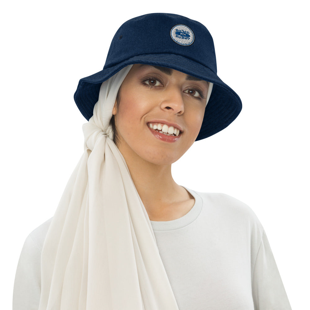 帽子 BOBO CHOSES LIGHT DENIM BUCKET HAT Light denim bucket hat for Children | Bobo Choses