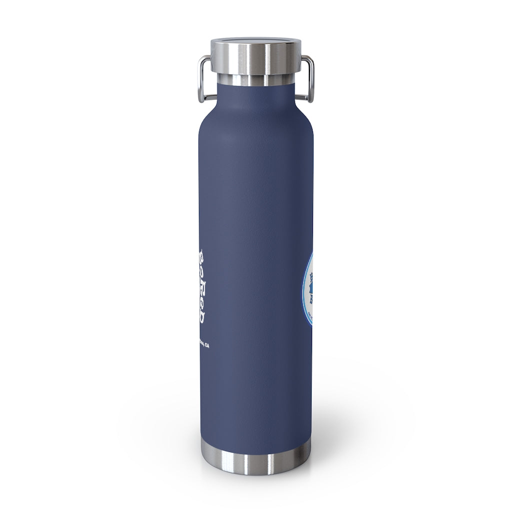 22oz Vacuum Insulated Bottle - Blue Logo