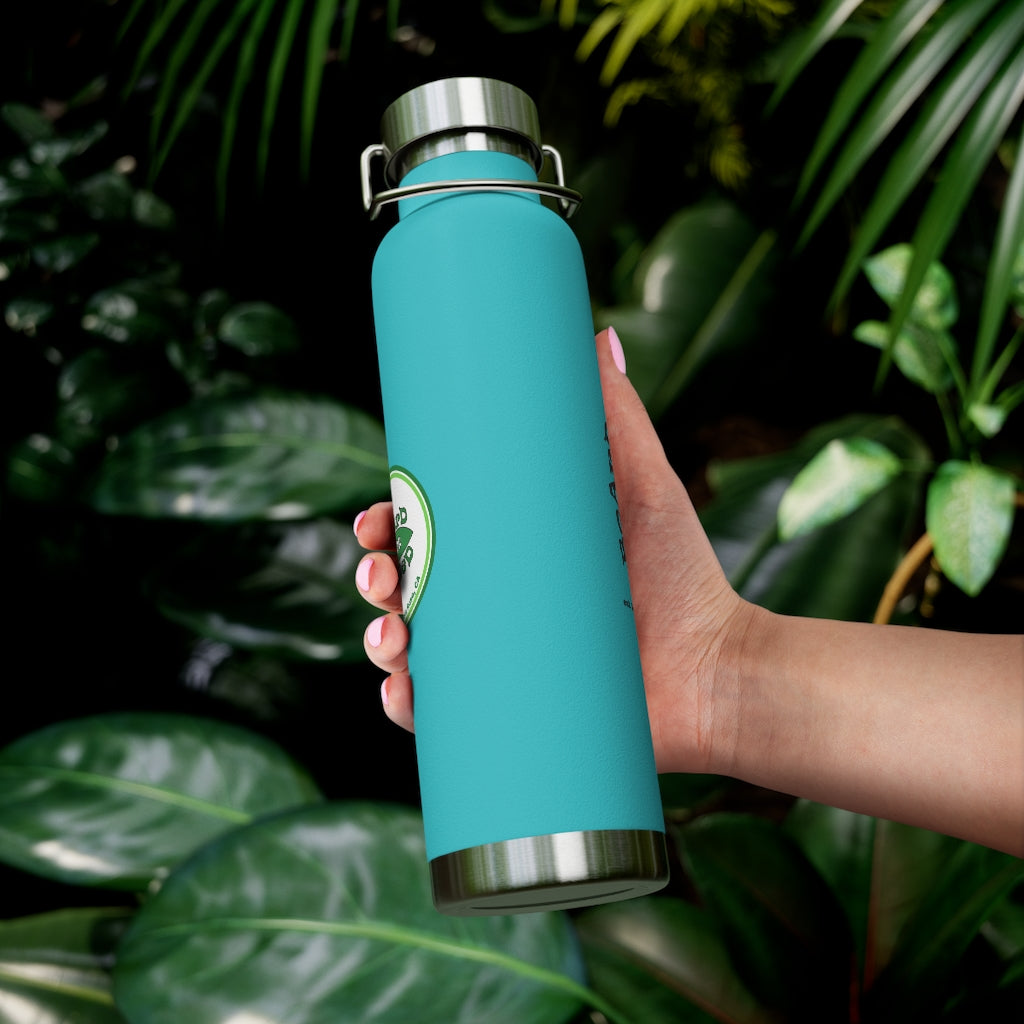 22oz Vacuum Insulated Bottle - Green Logo