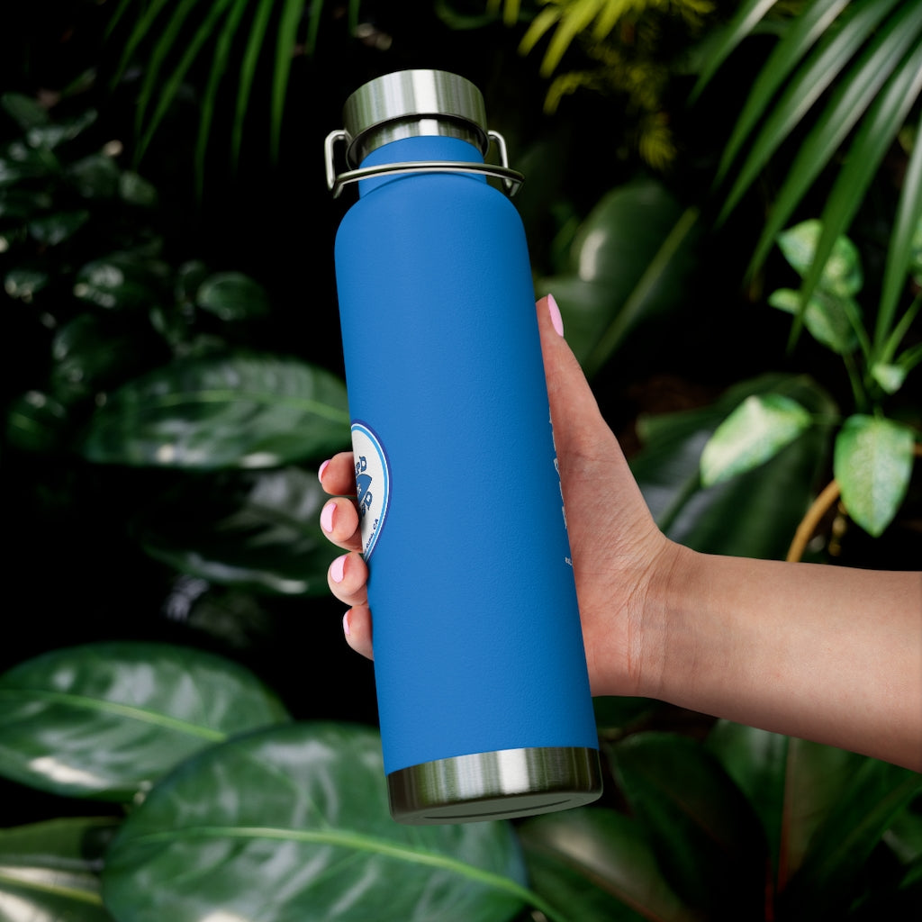 22oz Vacuum Insulated Bottle - Blue Logo