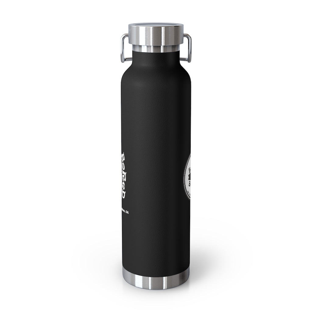 22oz Vacuum Insulated Bottle - Black Logo