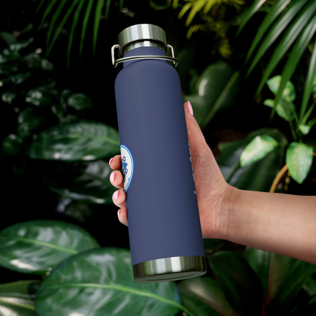 22oz Vacuum Insulated Bottle - Blue Logo