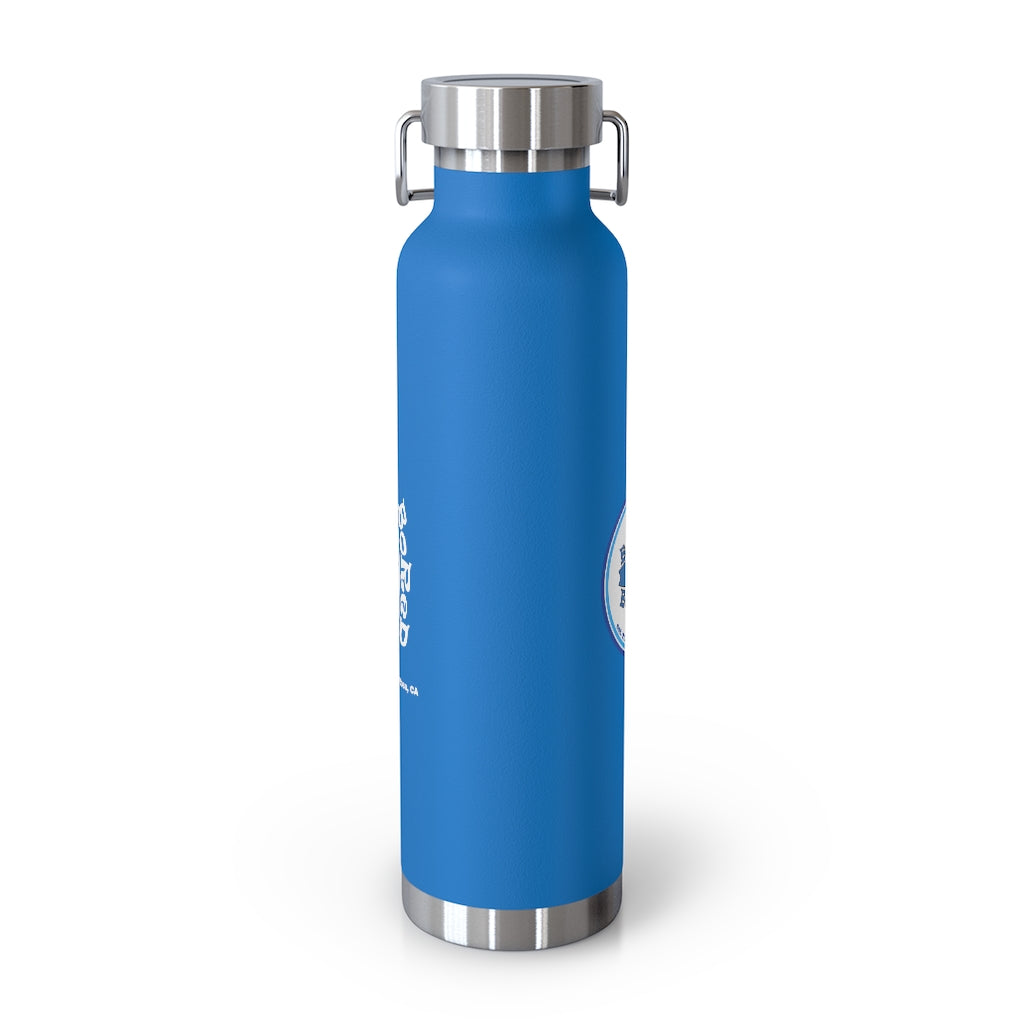 22oz Vacuum Insulated Bottle - Blue Logo