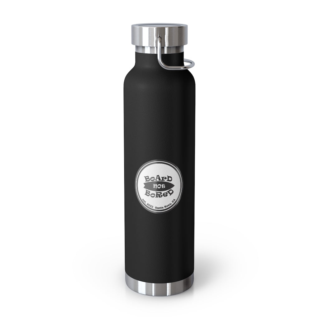 22oz Vacuum Insulated Bottle - Black Logo