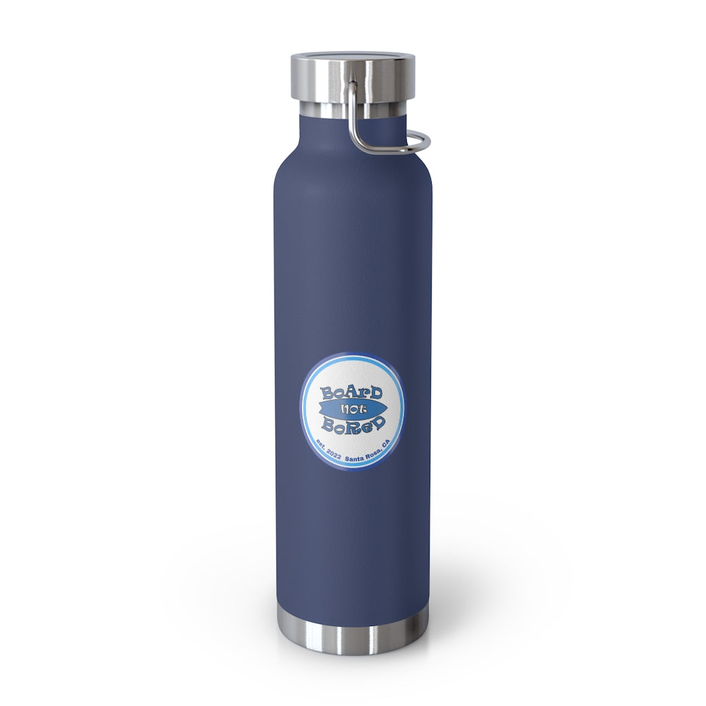 22oz Vacuum Insulated Bottle - Blue Logo