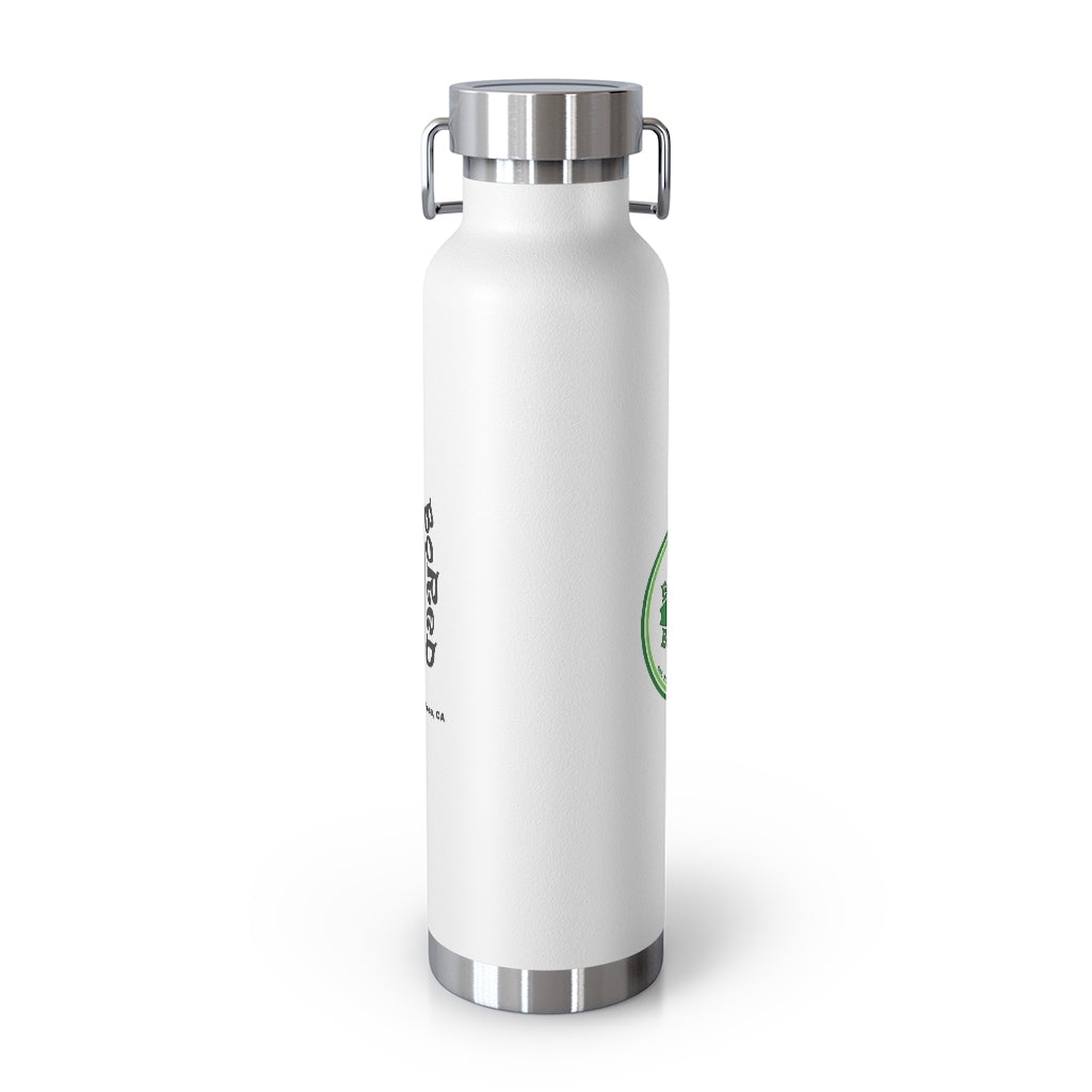 22oz Vacuum Insulated Bottle - Green Logo