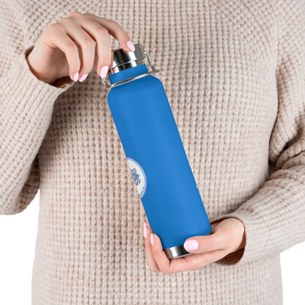 22oz Vacuum Insulated Bottle - Blue Logo