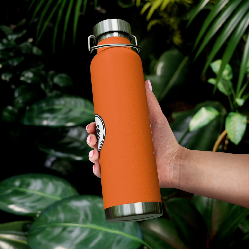 22oz Vacuum Insulated Bottle - Black Logo