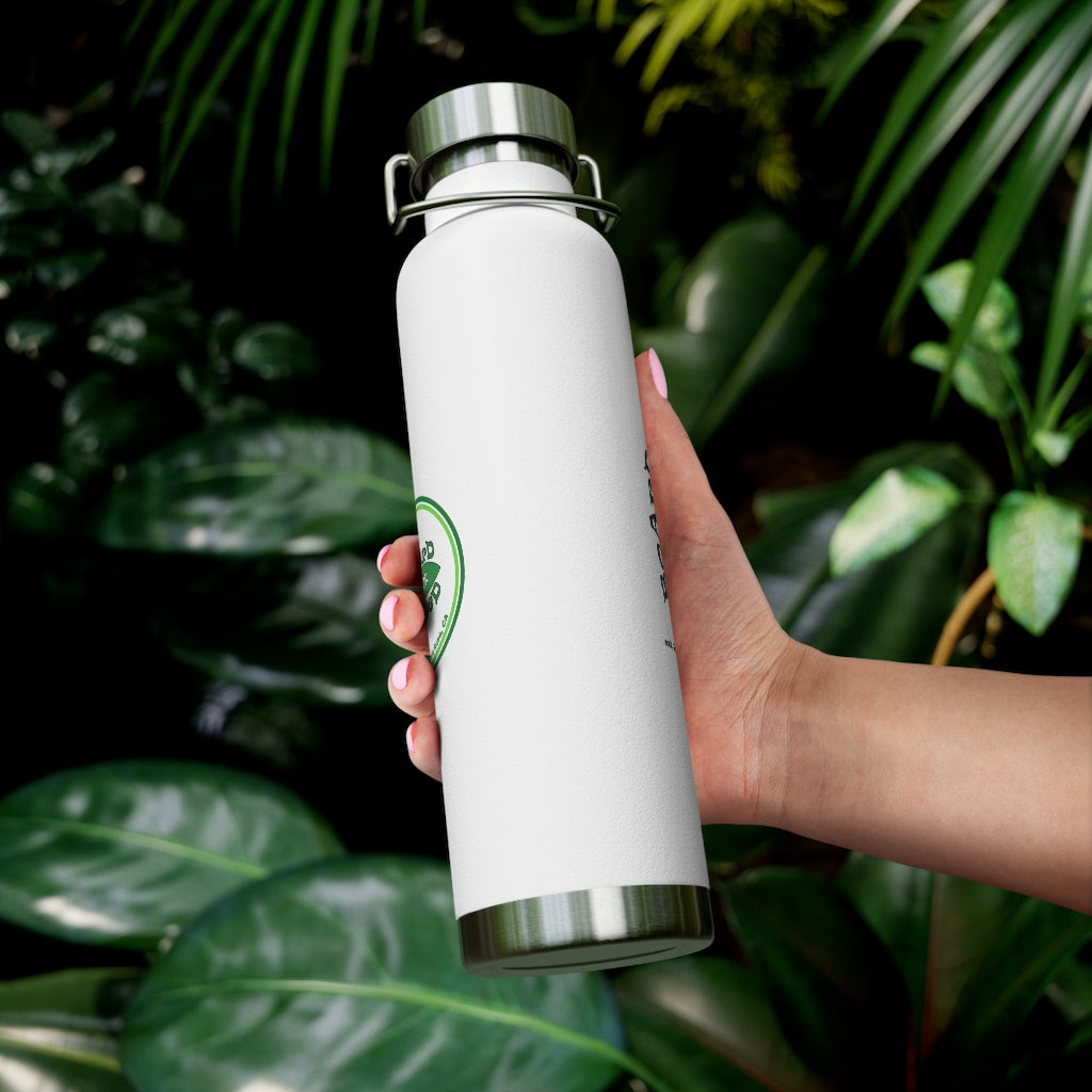 22oz Vacuum Insulated Bottle - Green Logo