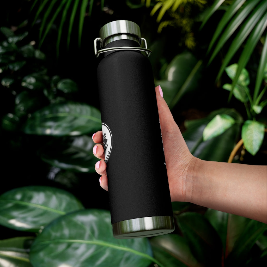 22oz Vacuum Insulated Bottle - Black Logo