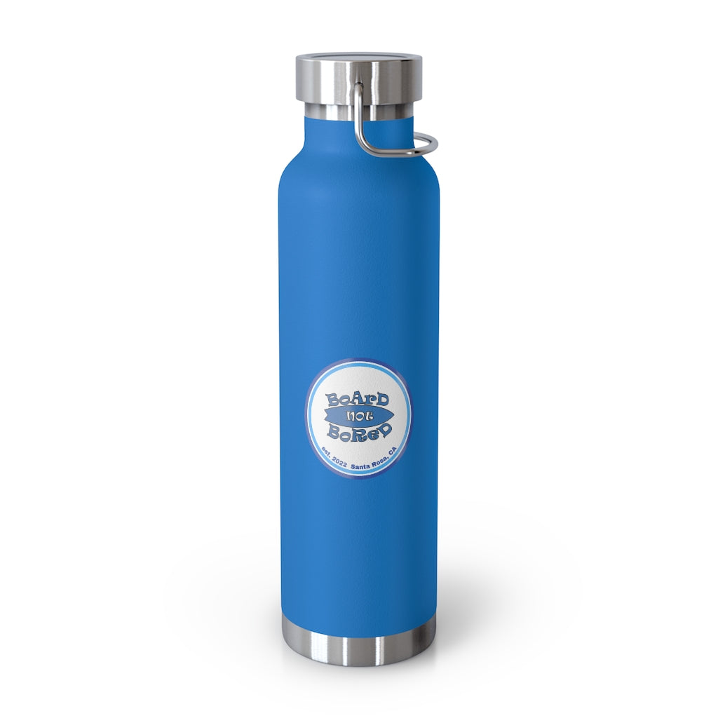 22oz Vacuum Insulated Bottle - Blue Logo