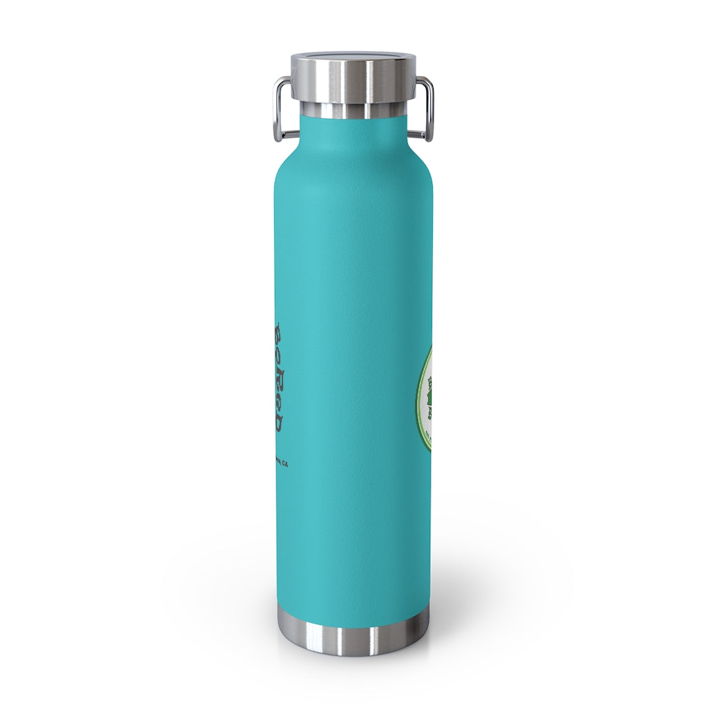 22oz Vacuum Insulated Bottle - Green Logo