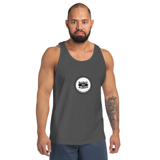 Unisex Tank Top, White Logo