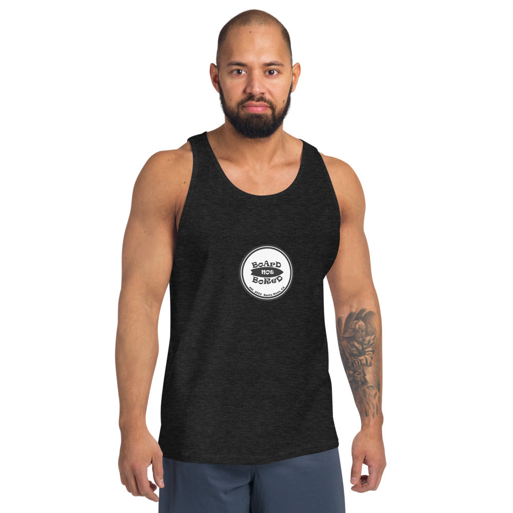 Unisex Tank Top, White Logo