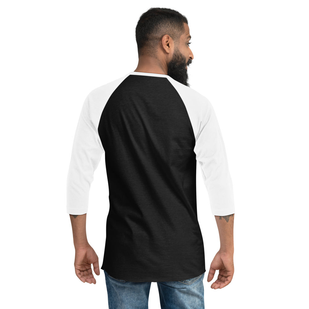 3/4 sleeve raglan shirt, Black Logo