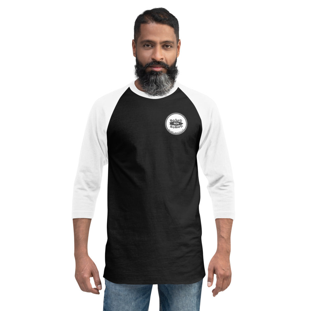 3/4 sleeve raglan shirt, Green Logo – boardnotbored