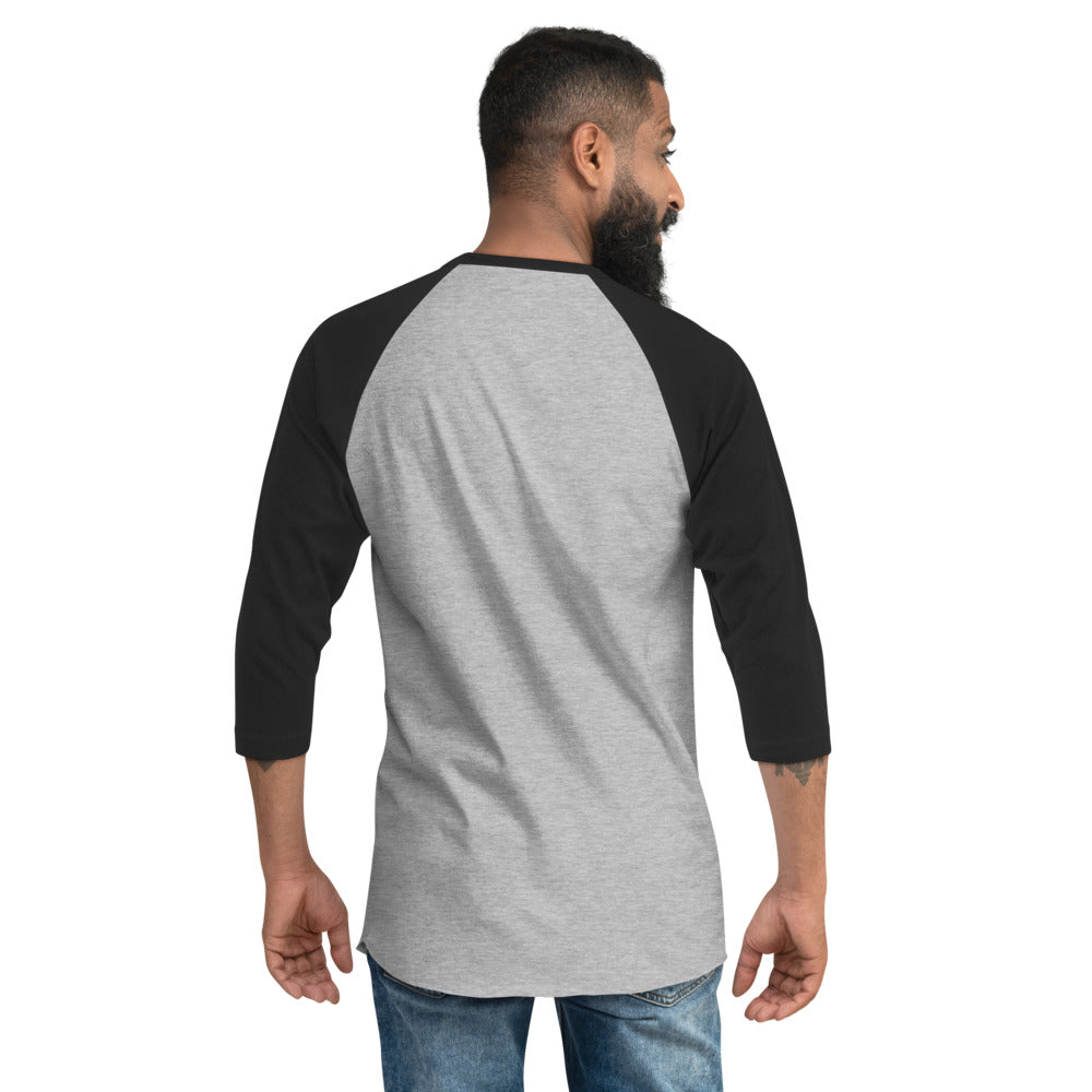 3/4 sleeve raglan shirt, Black Logo