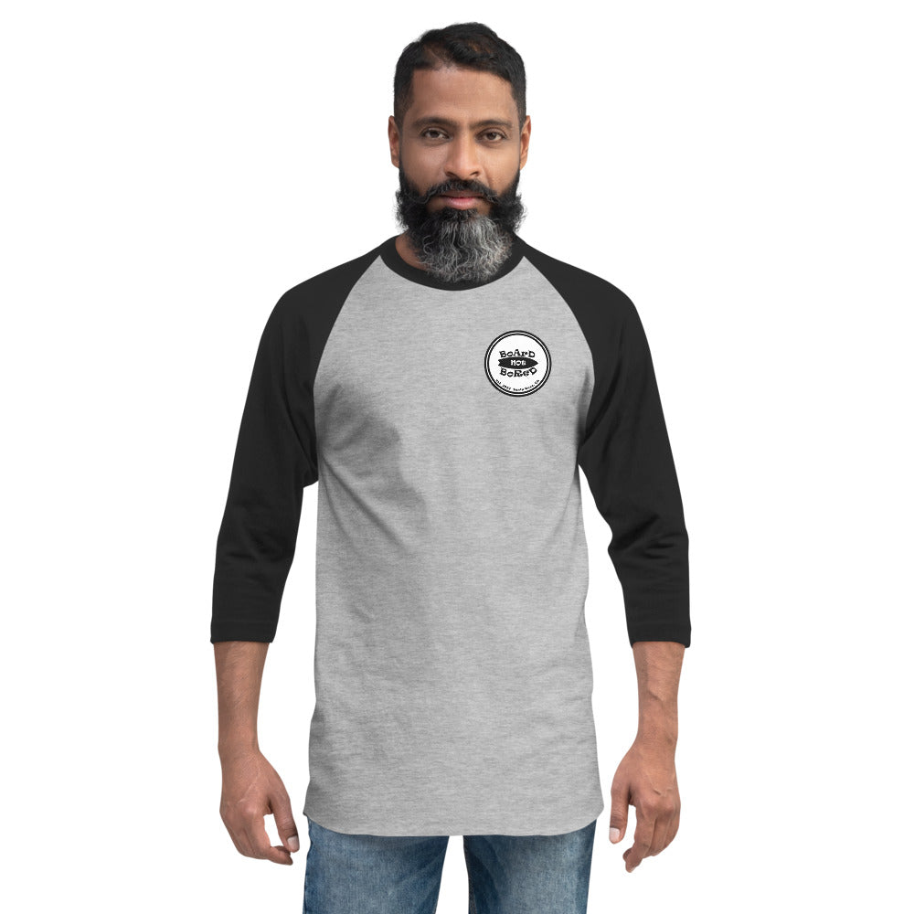 3/4 sleeve raglan shirt, Black Logo