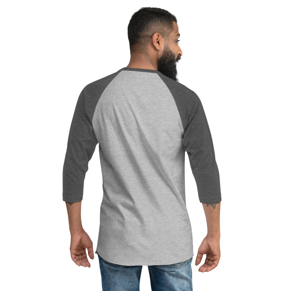 3/4 sleeve raglan shirt, Black Logo