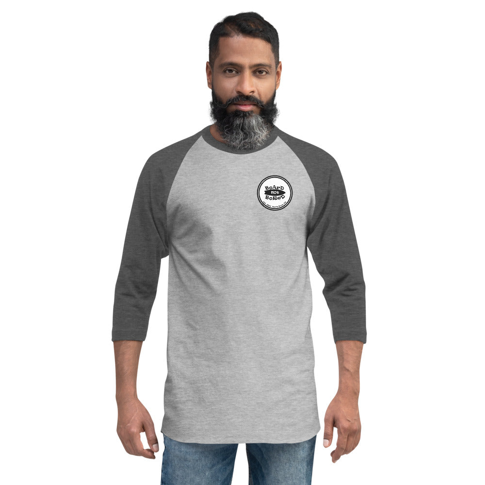 3/4 sleeve raglan shirt, Black Logo