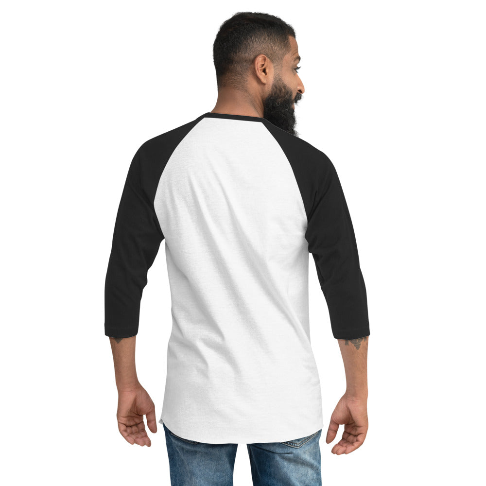 3/4 sleeve raglan shirt, Black Logo