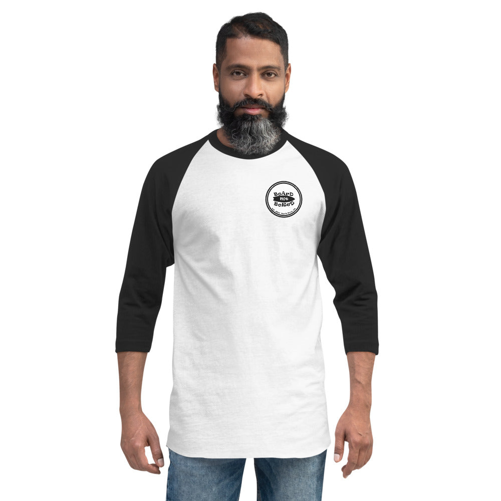 3/4 sleeve raglan shirt, Black Logo