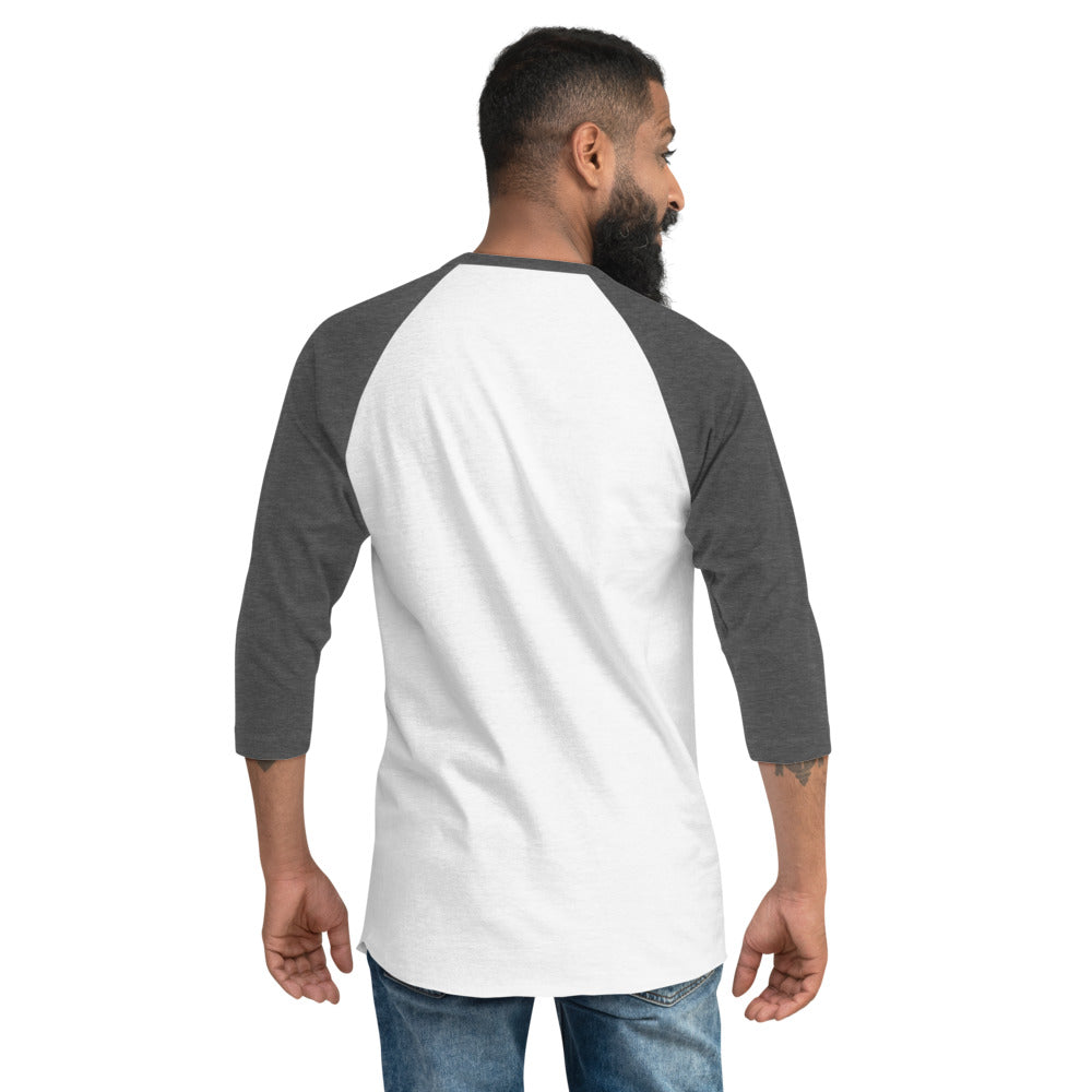 3/4 sleeve raglan shirt, Black Logo