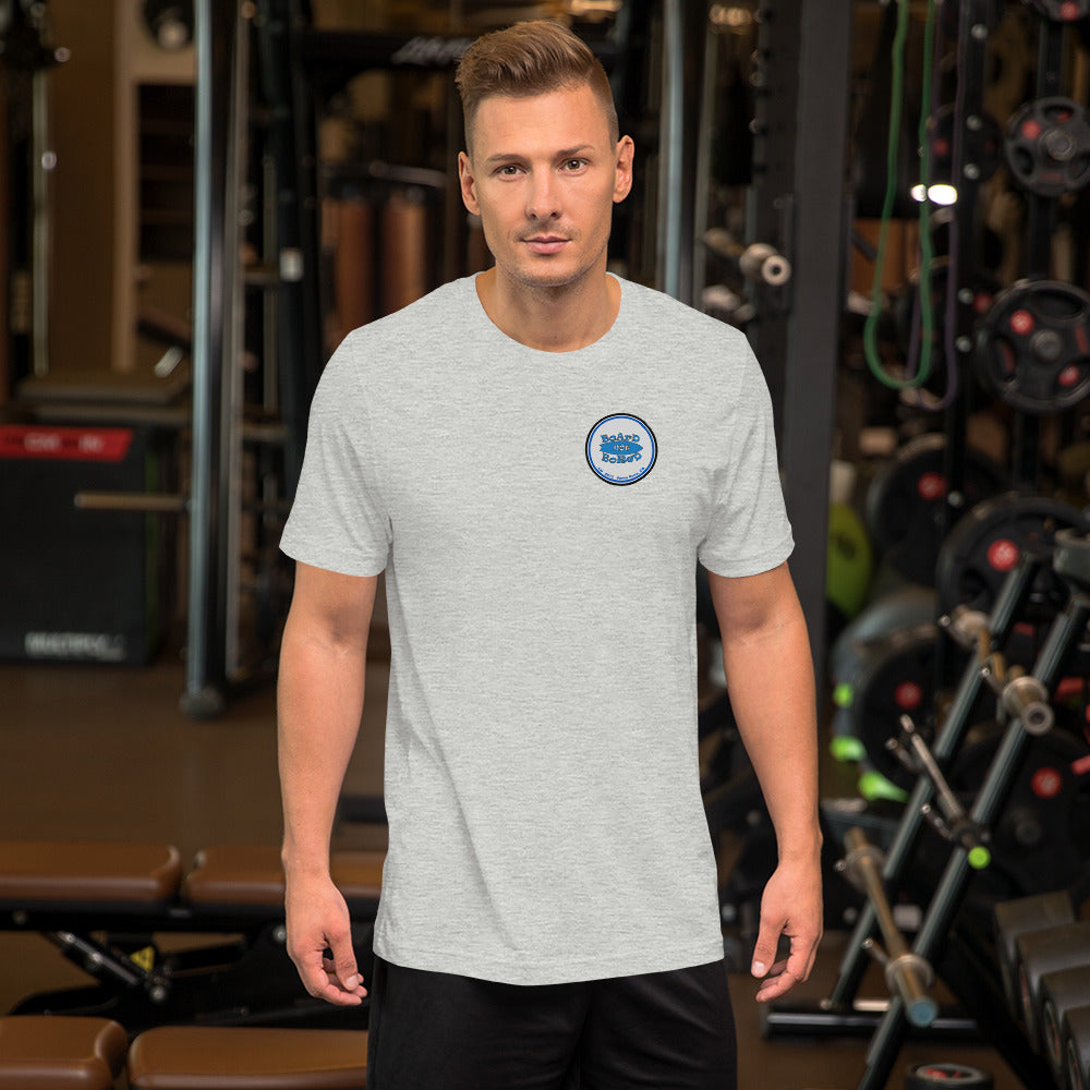 Short-Sleeve Unisex T-Shirt, Blue Logo