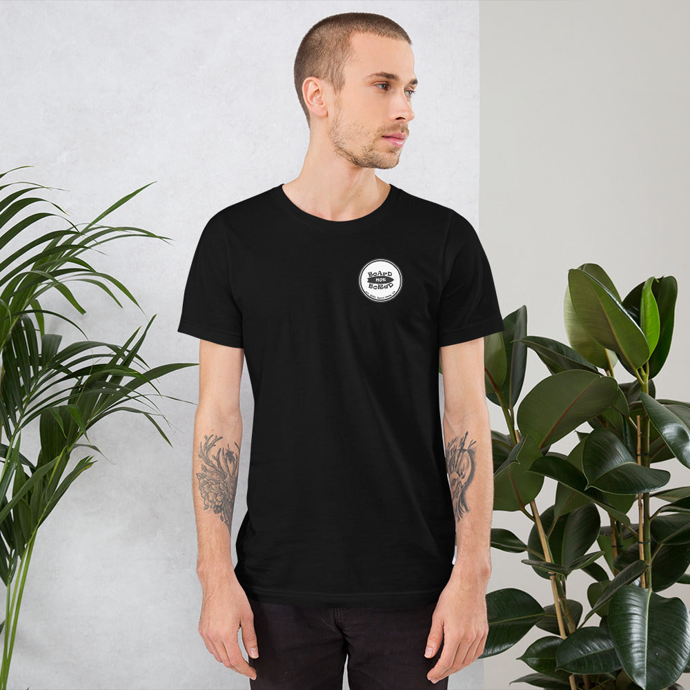 Short-Sleeve Unisex T-Shirt, White Logo