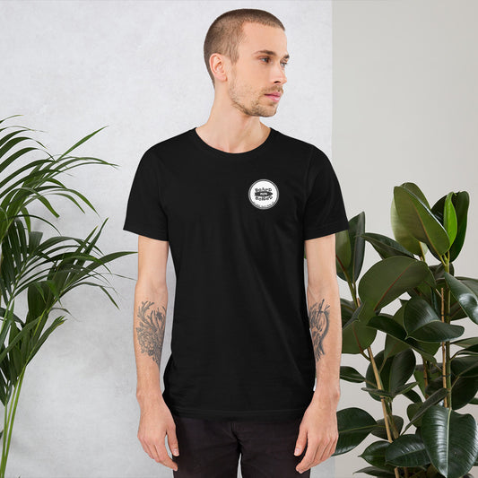 Short-Sleeve Unisex T-Shirt, White Logo