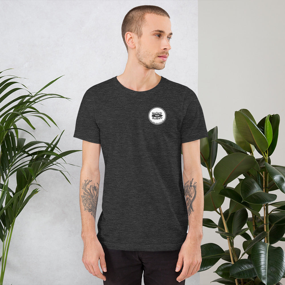 Short-Sleeve Unisex T-Shirt, White Logo