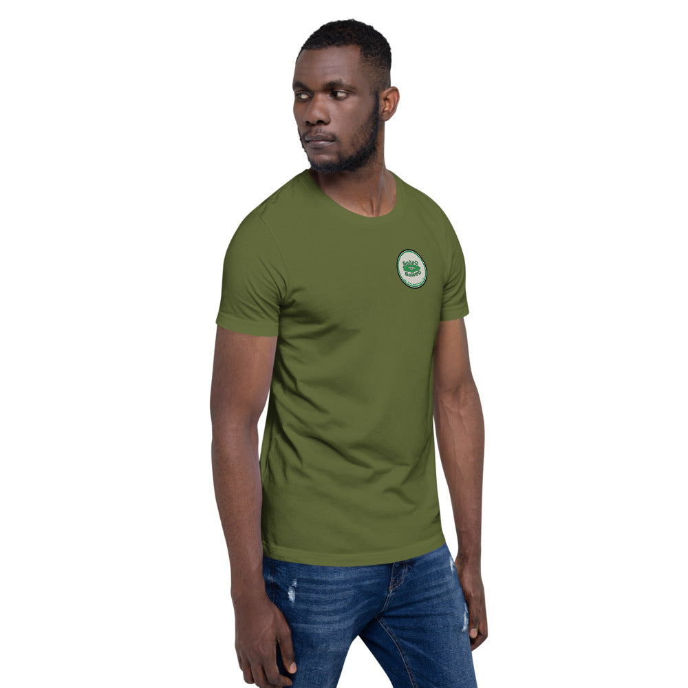 Short-Sleeve Unisex T-Shirt, Green Logo