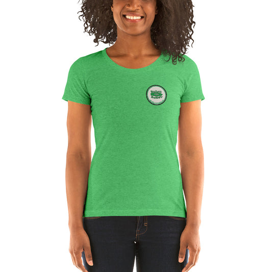 Ladies' short sleeve t-shirt, Green Logo