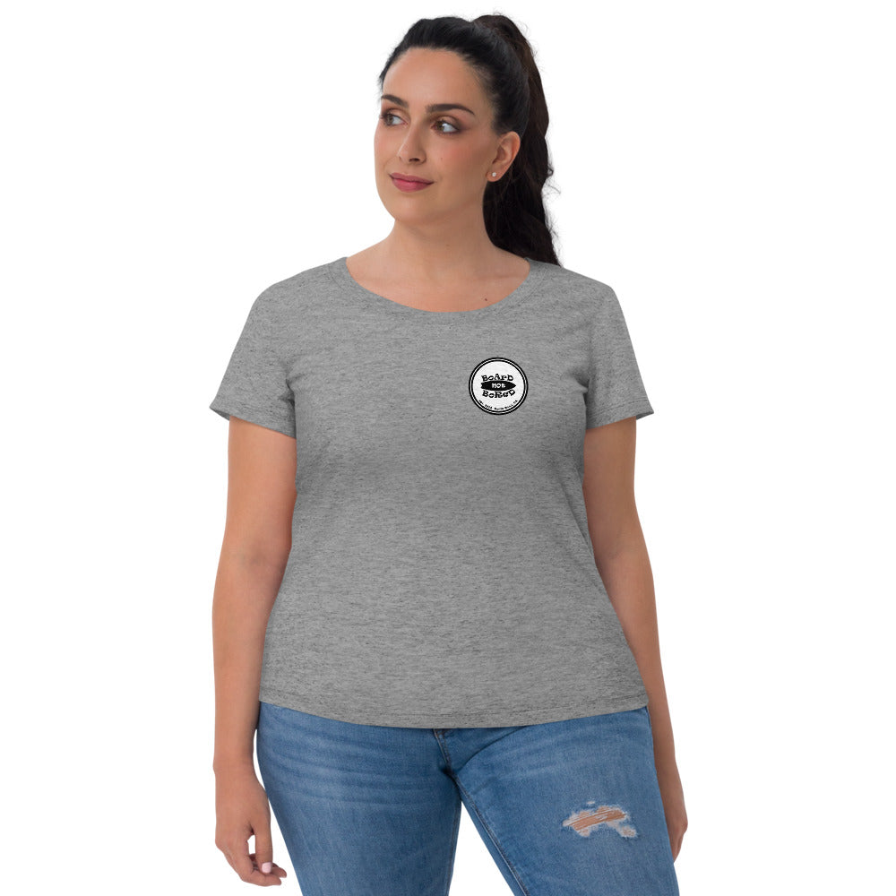 Ladies' short sleeve t-shirt, White Logo