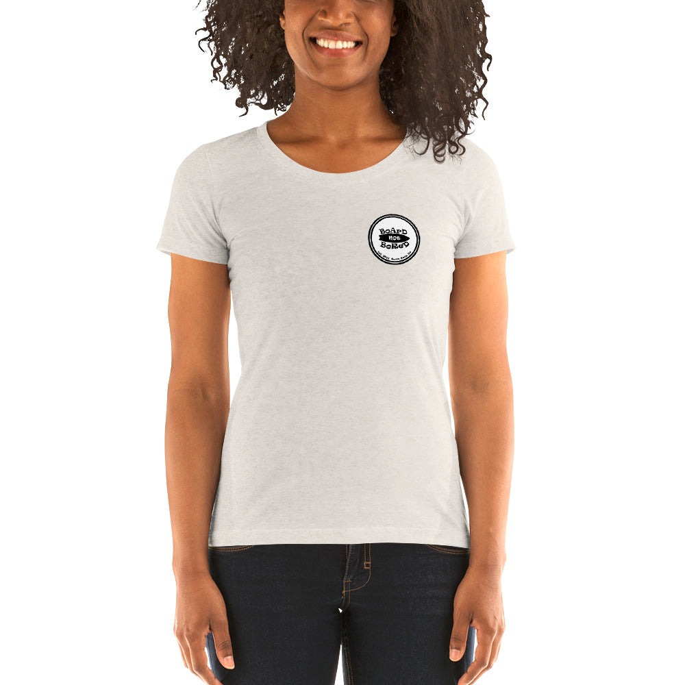 Ladies' short sleeve t-shirt, Black Logo