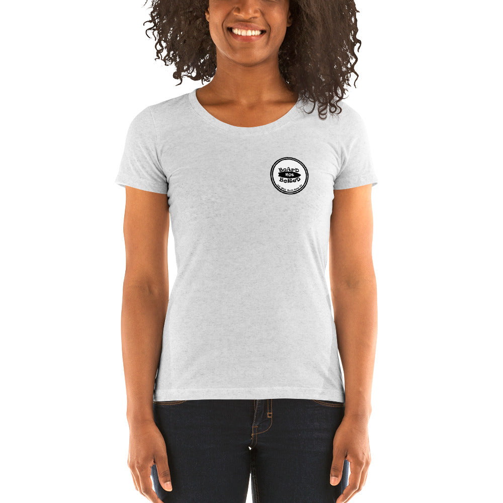 Ladies' short sleeve t-shirt, Black Logo